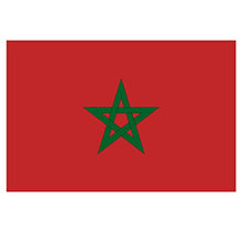 Panneau Rigide Format 18x12cm Drapeau de Pays Nation Maroc épaisseur 3mm