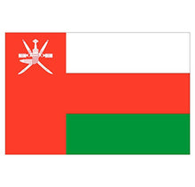 Panneau Rigide Format 18x12cm Drapeau de Pays Nation Oman épaisseur 3mm