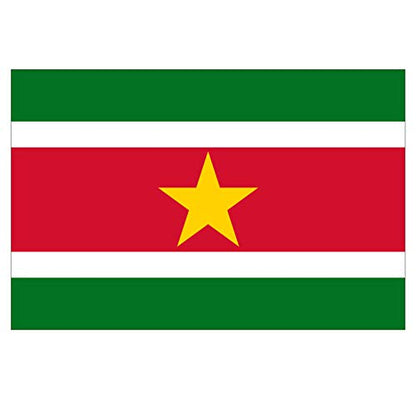 Panneau Rigide Format 18x12cm Drapeau de Pays Nation Suriname épaisseur 3mm