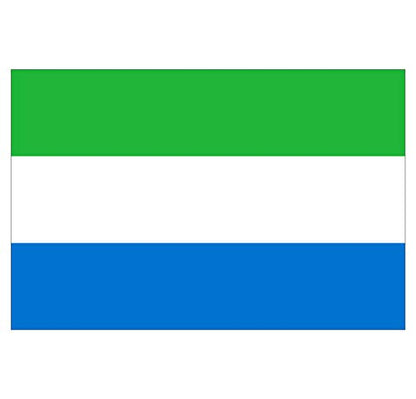 Panneau Rigide Format 18x12cm Drapeau de Pays Nation Sierra Leone épaisseur 3mm