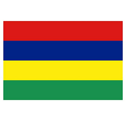 Panneau Rigide Format 18x12cm Drapeau de Pays Nation république de Maurice épaisseur 3mm