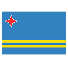 Supstick Lot de 8 Autocollants Stickers Drapeau de Pays Nation Le Aruba Format 3x2cm