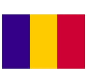 Supstick Autocollant Stickers Drapeau de Pays Nation Tchad Format 15x10cm