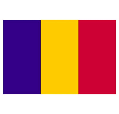 Panneau Rigide Format 18x12cm Drapeau de Pays Nation Tchad épaisseur 3mm