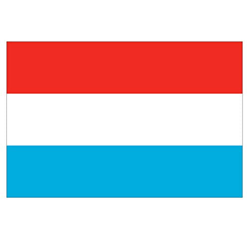 Panneau Rigide Format 15x10cm Drapeau de Pays Nation Luxembourg épaisseur 3mm