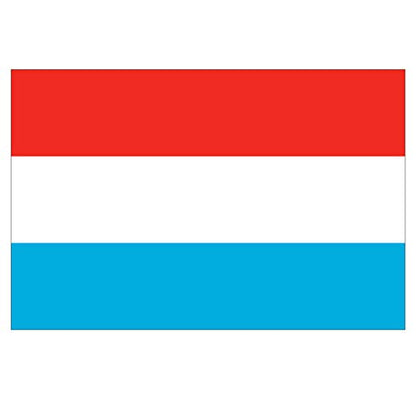 Panneau Rigide Format 18x12cm Drapeau de Pays Nation Luxembourg épaisseur 3mm
