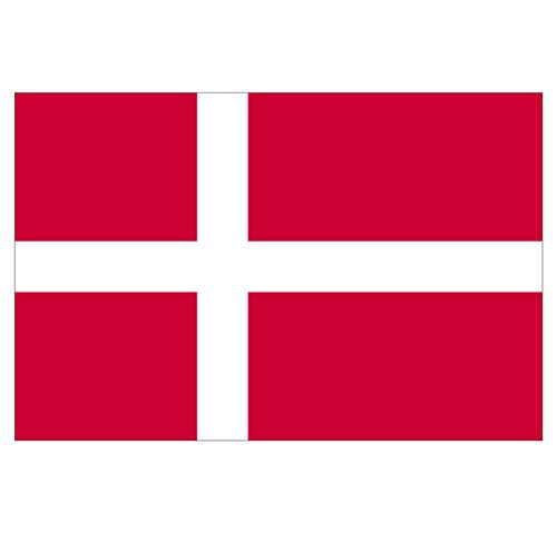 Panneau Rigide Format 15x10cm Drapeau de Pays Nation Danemark épaisseur 3mm