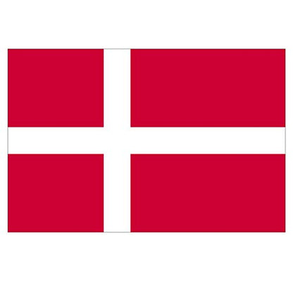 Panneau Rigide Format 15x10cm Drapeau de Pays Nation Danemark épaisseur 3mm