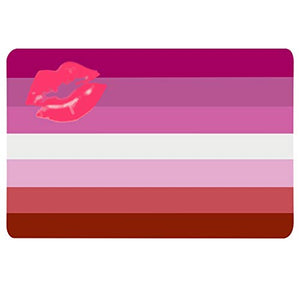 Supstick Drapeau Lesbienne Kiss Format 12X18CM