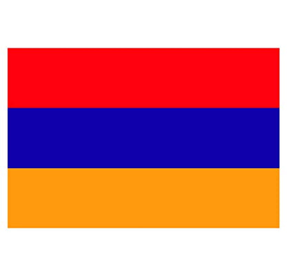 Panneau Rigide Format 18x12cm Drapeau de Pays Nation armenie épaisseur 3mm
