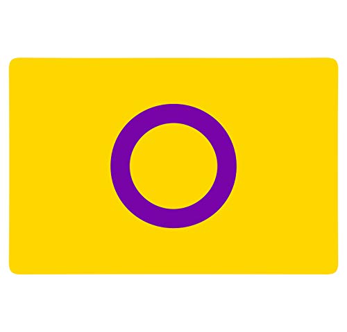 Supstick Drapeau Intersexe Format 12X18CM