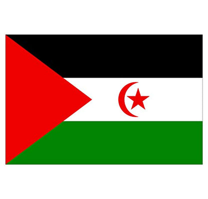 Panneau Rigide Format 18x12cm Drapeau de Pays Nation Sahara Occidental épaisseur 3mm