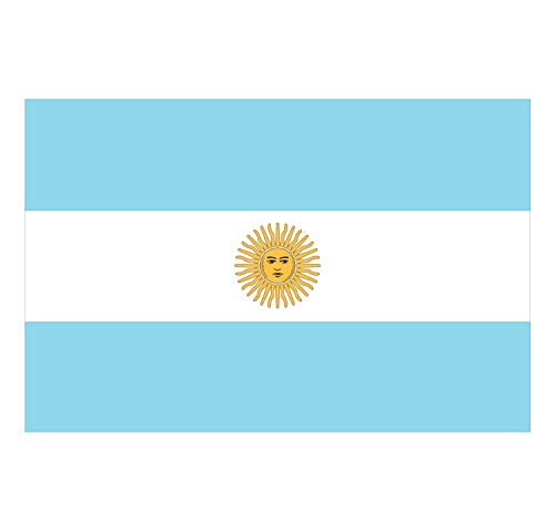 Supstick Lot de 8 Autocollants Stickers Drapeau de Pays Nation Argentine Format 3x2cm