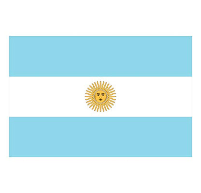 Panneau Rigide Format 18x12cm Drapeau de Pays Nation Argentine épaisseur 3mm