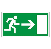 Supstick Autocollant Stickers Sortie de Secours flèche directionnelle Droite Format 25x13cm - supstick.fr