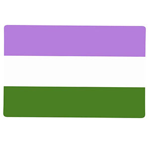 Supstick Drapeau Genderqueer Lot de 8 Format 3X2CM