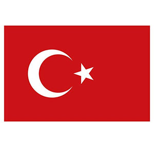 Supstick Autocollant Stickers Drapeau de Pays Nation Turquie Format 15x10cm