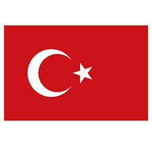 Supstick Lot de 8 Autocollants Stickers Drapeau de Pays Nation Turquie Format 3x2cm
