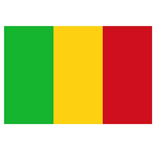 Panneau Rigide Format 18x12cmdrapeau de Pays Nation Mali épaisseur 3mm