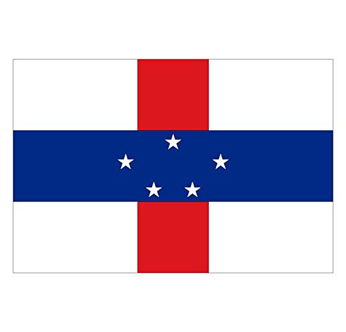 Panneau Rigide Format 18x12cm Drapeau de Pays Nation Antilles hollandaises épaisseur 3mm