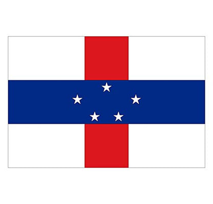 Panneau Rigide Format 18x12cm Drapeau de Pays Nation Antilles hollandaises épaisseur 3mm