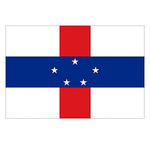 Panneau Rigide Format 18x12cm Drapeau de Pays Nation Antilles hollandaises épaisseur 3mm