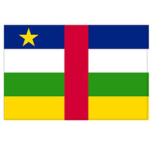 Panneau Rigide Format 18x12cm Drapeau de Pays Nation centrafrique épaisseur 3mm
