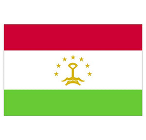 Supstick Autocollant Stickers Drapeau de Pays Nation Tajikistan Format 18x12cm