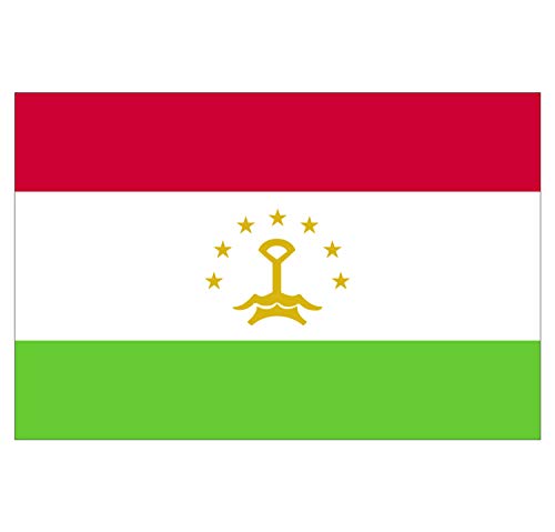 Supstick Autocollant Stickers Drapeau de Pays Nation Tajikistan Format 18x12cm