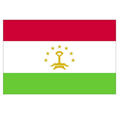 Panneau Rigide Format 18x12cm Drapeau de Pays Nation Tajikistan épaisseur 3mm
