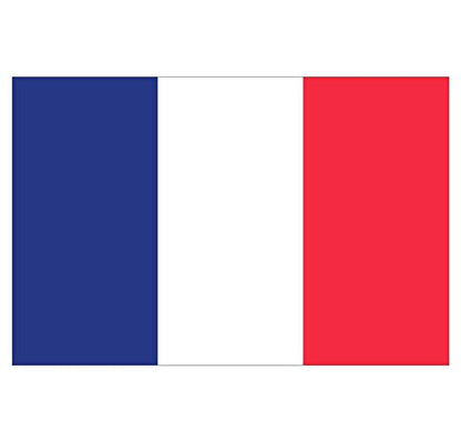 Panneau Rigide Format 18x12cm Drapeau de Pays Nation France épaisseur 3mm