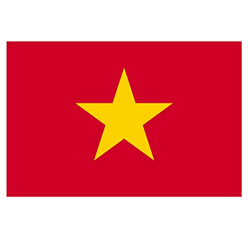 Supstick Autocollant Stickers Drapeau de Pays Nation Vietnam Format 15x10cm