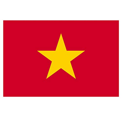 Panneau Rigide Format 18x12cm Drapeau de Pays Nation Vietnam épaisseur 3mm