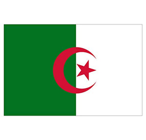 Supstick Lot de 8 Autocollants Stickers Drapeau de Pays Nation algérie Format 3x2cm