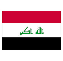 Panneau Rigide Format 18x12cm Drapeau de Pays Nation Irak épaisseur 3mm