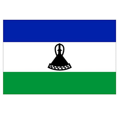 Panneau Rigide Format 18x12cm Drapeau de Pays Nation Lesotho épaisseur 3mm