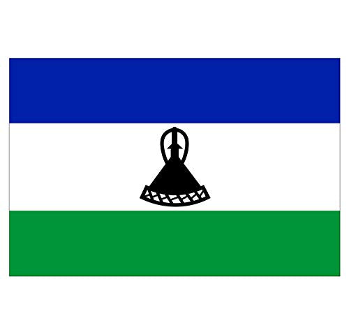 Panneau Rigide Format 18x12cm Drapeau de Pays Nation Lesotho épaisseur 3mm