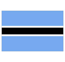 Supstick Lot de 8 Autocollants Stickers Drapeau de Pays Nation Botswana Format 3x2cm