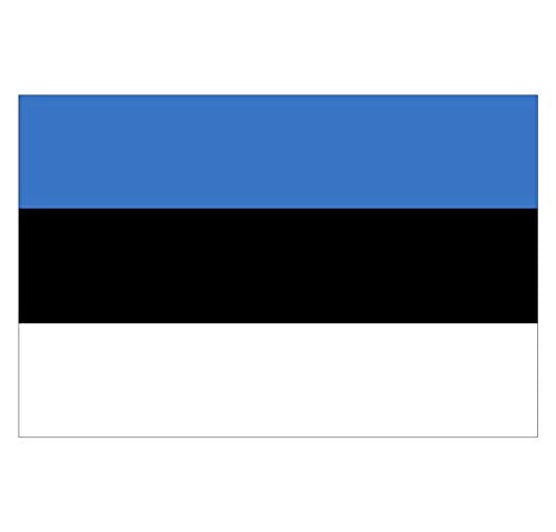 Panneau Rigide Format 18x12cm Drapeau de Pays Nation Estonie épaisseur 3mm