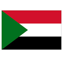 Supstick Autocollant Stickers Drapeau de Pays Nation Soudan Format 15x10cm