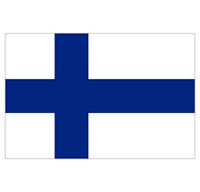 Supstick Lot de 8 Autocollants Stickers Drapeau de Pays Nation Finlande Format 3x2cm