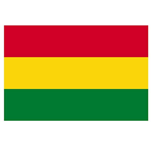 Panneau Rigide Format 18x12cm Drapeau de Pays Nation Bolivie épaisseur 3mm