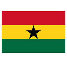 Supstick Lot de 8 Autocollants Stickers Drapeau de Pays Nation Ghana Format 3x2cm