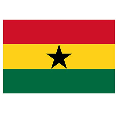 Panneau Rigide Format 18x12cm Drapeau de Pays Nation Ghana épaisseur 3mm