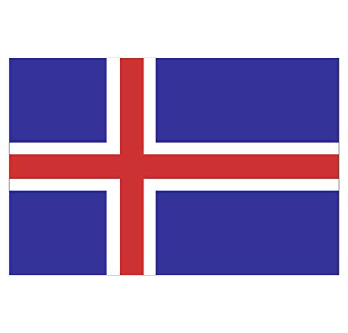 Supstick Autocollant Stickers Drapeau de Pays Nation Islande Format 18x12cm