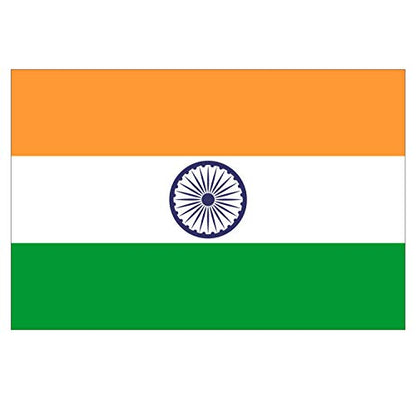 Panneau Rigide Format 18x12cm Drapeau de Pays Nation Inde épaisseur 3mm