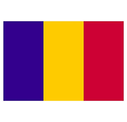Panneau Rigide Format 18x12cm Drapeau de Pays Nation Roumanie épaisseur 3mm