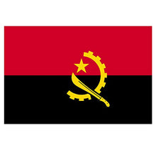 Panneau Rigide Format 18x12cm Drapeau de Pays Nation Angola épaisseur 3mm