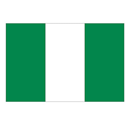 Panneau Rigide Format 18x12cm Drapeau de Pays Nation Nigeria épaisseur 3mm