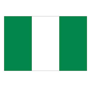 Supstick Autocollant Stickers Drapeau de Pays Nation Nigeria Format 15x10cm